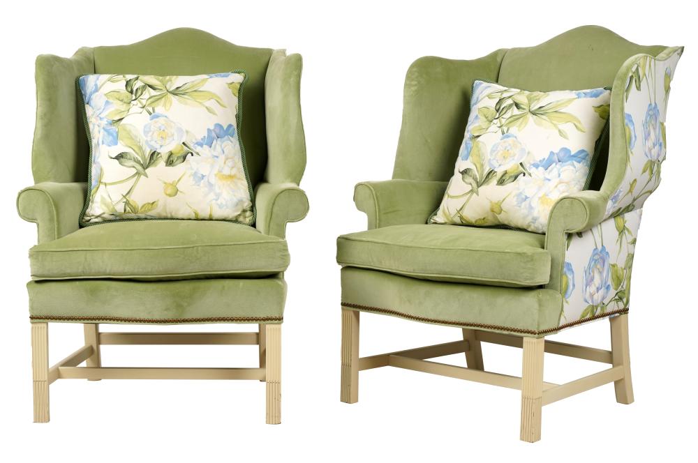 PAIR OF HICKORY CHAIR CO. WING