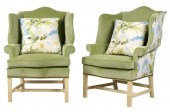 PAIR OF HICKORY CHAIR CO. WING