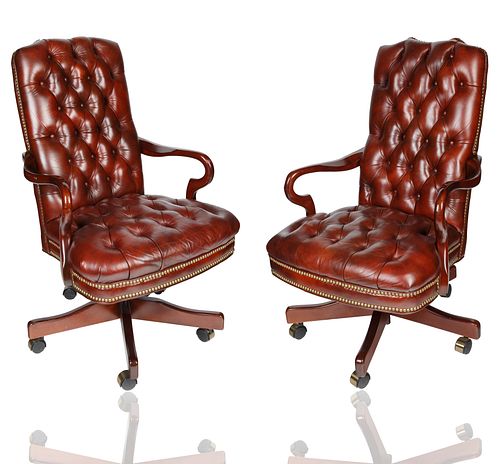 PAIR OF HIGH BACK EXECUTIVE