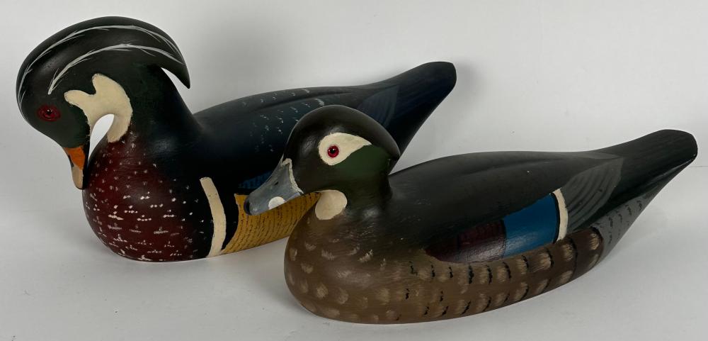 PAIR OF HOLGER SMITH WOOD DUCK
