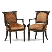 PAIR OF HOLLYWOOD REGENCY CARV