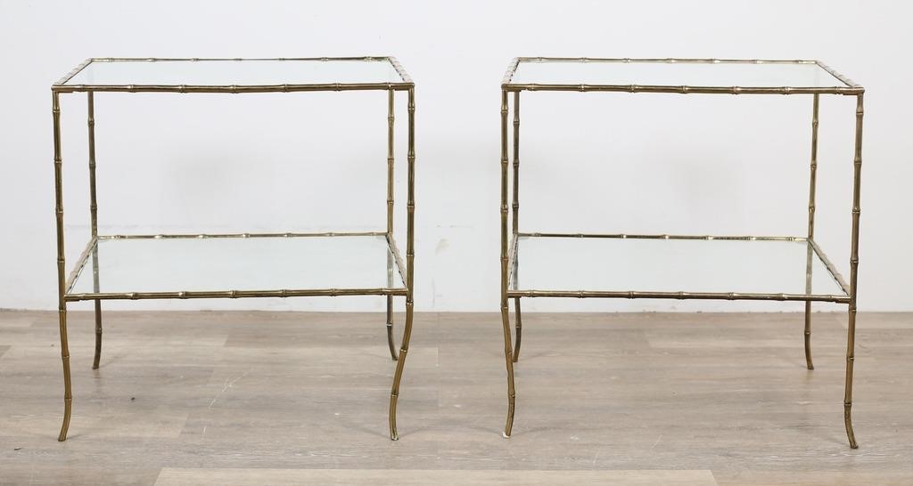 PAIR OF HOLLYWOOD REGENCY FAUX