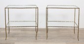 PAIR OF HOLLYWOOD REGENCY FAUX