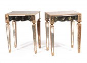 PAIR OF HOLLYWOOD REGENCY MIRR