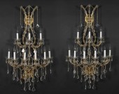 PAIR OF HOLLYWOOD REGENCY SCON