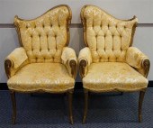 PAIR OF HOLLYWOOD REGENCY STYL