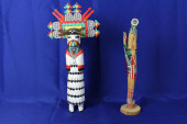 PAIR OF HOPI HAND CARVED TOTEM