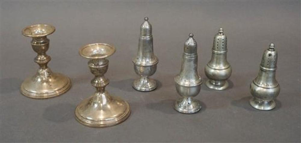 PAIR OF HOWARD STERLING SHAKERS,