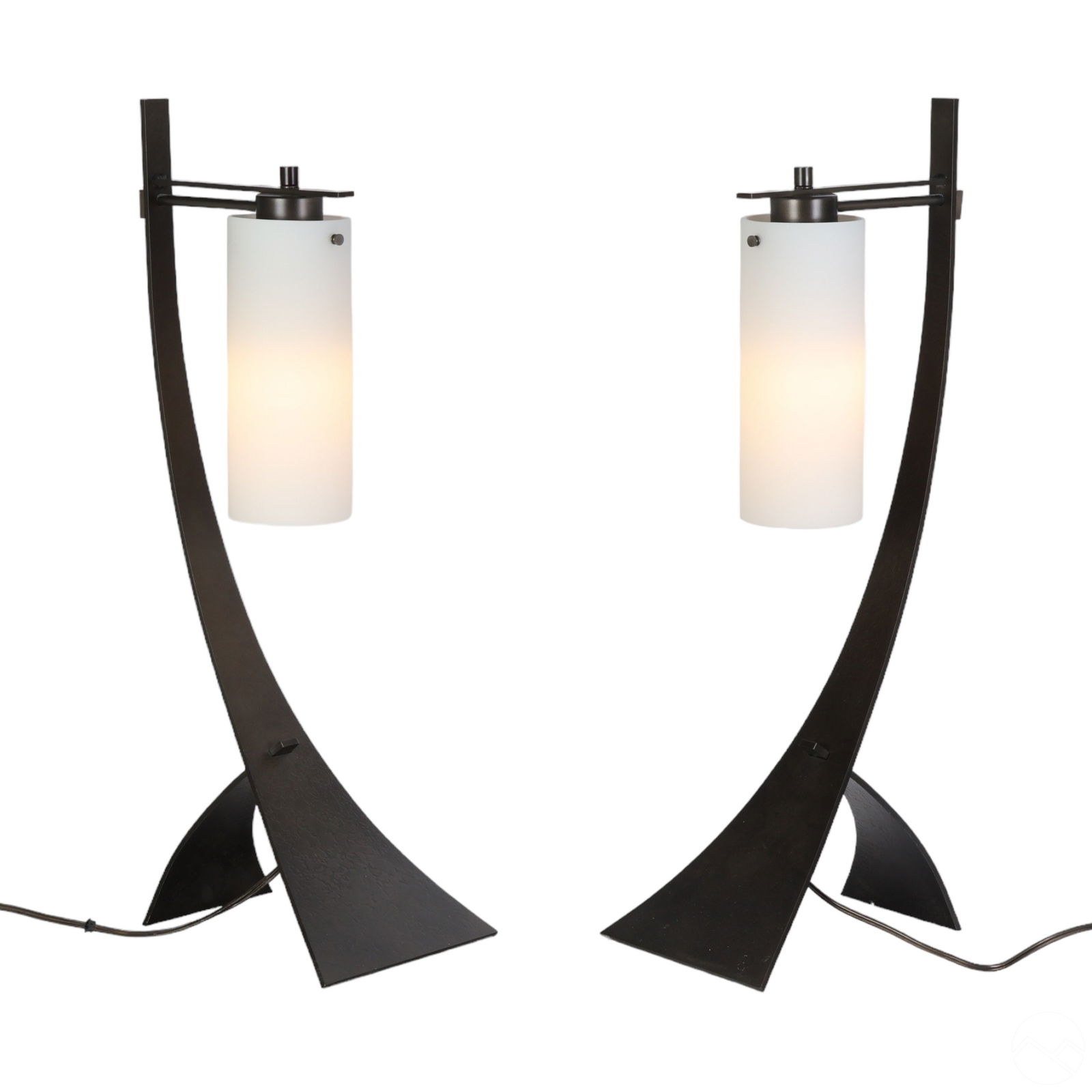 PAIR OF HUBBARDTON FORGE STEEL