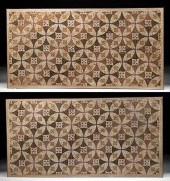 PAIR OF HUGE BYZANTINE STONE M
