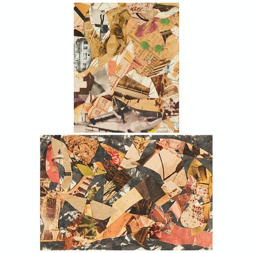 PAIR OF HUGH KAPPEL COLLAGE
