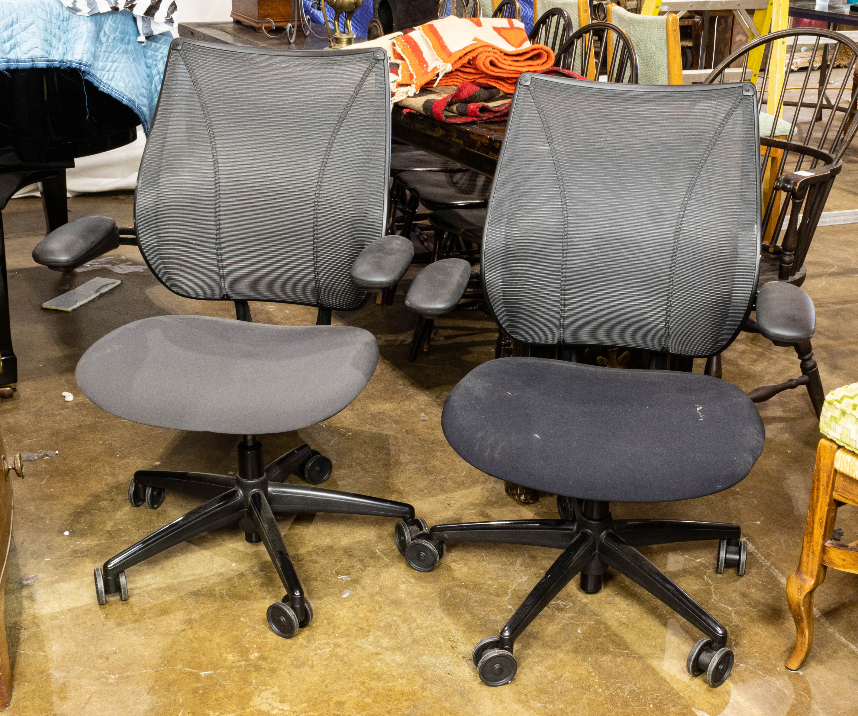 PAIR OF HUMANSCALE LIBERTY SWIVEL
