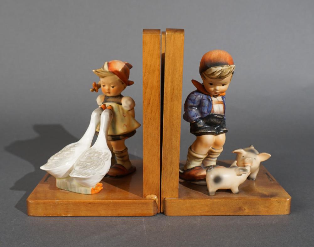 PAIR OF HUMMEL FIGURAL BOOKENDSPair
