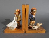 PAIR OF HUMMEL FIGURAL BOOKEND