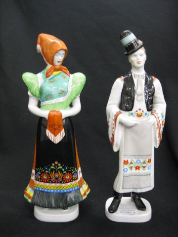Pair of Hungarian Porcelain