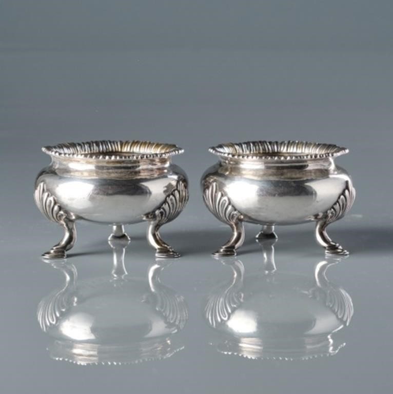 PAIR OF HUNT & ROSKELL STERLING