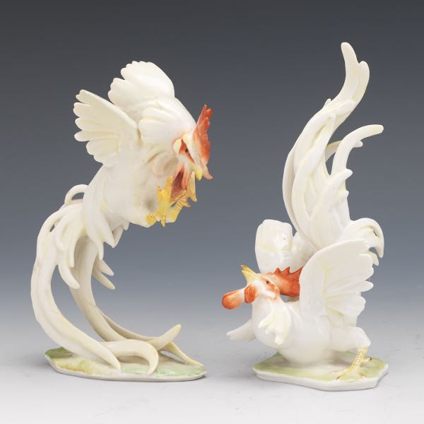 PAIR OF HUTSCHENREUTHER PORCELAIN