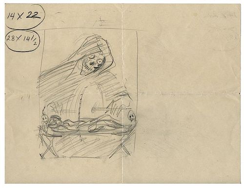 PAIR OF ILLUSION SKETCHES BY