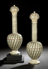 Pair of Indian Covered Long-Ne