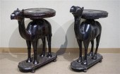 PAIR OF INDIAN EBONIZED HARD W