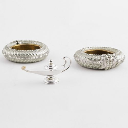 PAIR OF INDIAN SIVER ASH