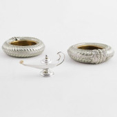 PAIR OF INDIAN SIVER ASH RECEI