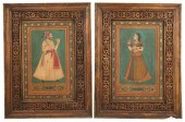 PAIR OF INDO-PERSIAN PORTRAIT