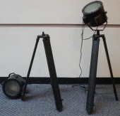 PAIR OF INDUSTRIAL STYLE BLACK