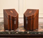PAIR OF INLAID ENGLISH GEORGE