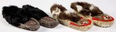 PAIR OF INUIT BEADED HIDE MOCC