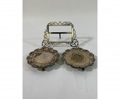 Pair of Irish silver waiters w