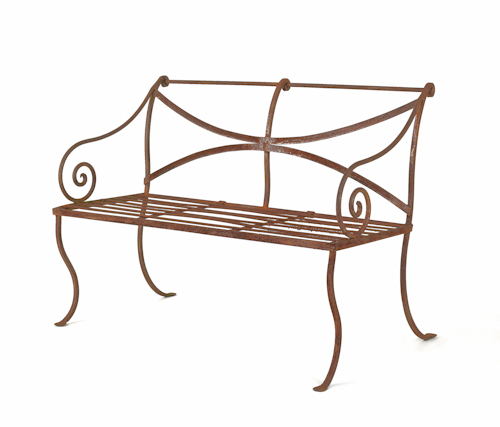 Pair of iron garden benches 36"