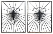 PAIR OF IRON GRILLES FROM CHUR