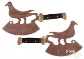 PAIR OF IRON SONGBIRD FOOD CHO