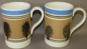 PAIR OF IRONSTONE MOCHAWARE SE