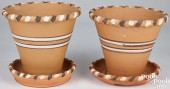 PAIR OF ISAAC STAHL REDWARE FL