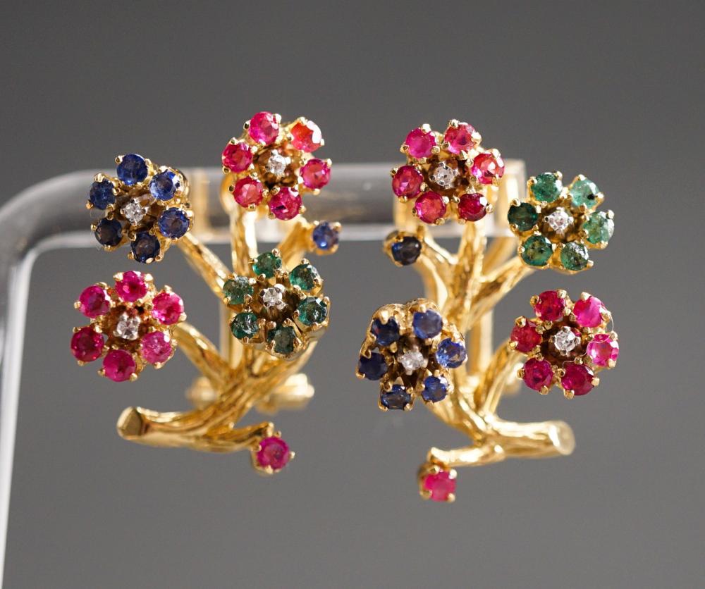 PAIR OF ITALIAN 18-KARAT