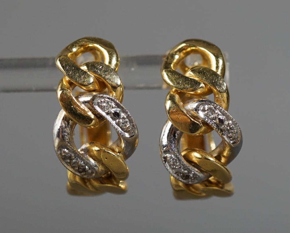 PAIR OF ITALIAN 18-KARAT