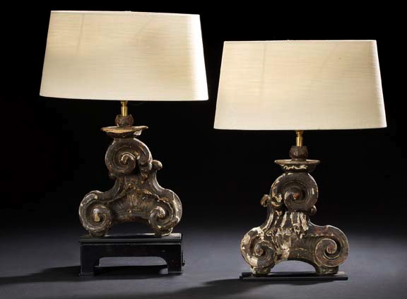 Pair of Italian Baroque Carved