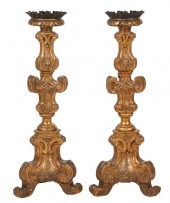PAIR OF ITALIAN BAROQUE GILTWO