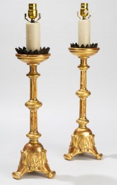PAIR OF ITALIAN BAROQUE-STYLE