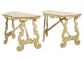 PAIR OF ITALIAN BAROQUE-STYLE