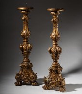 PAIR OF ITALIAN BAROQUE-STYLE