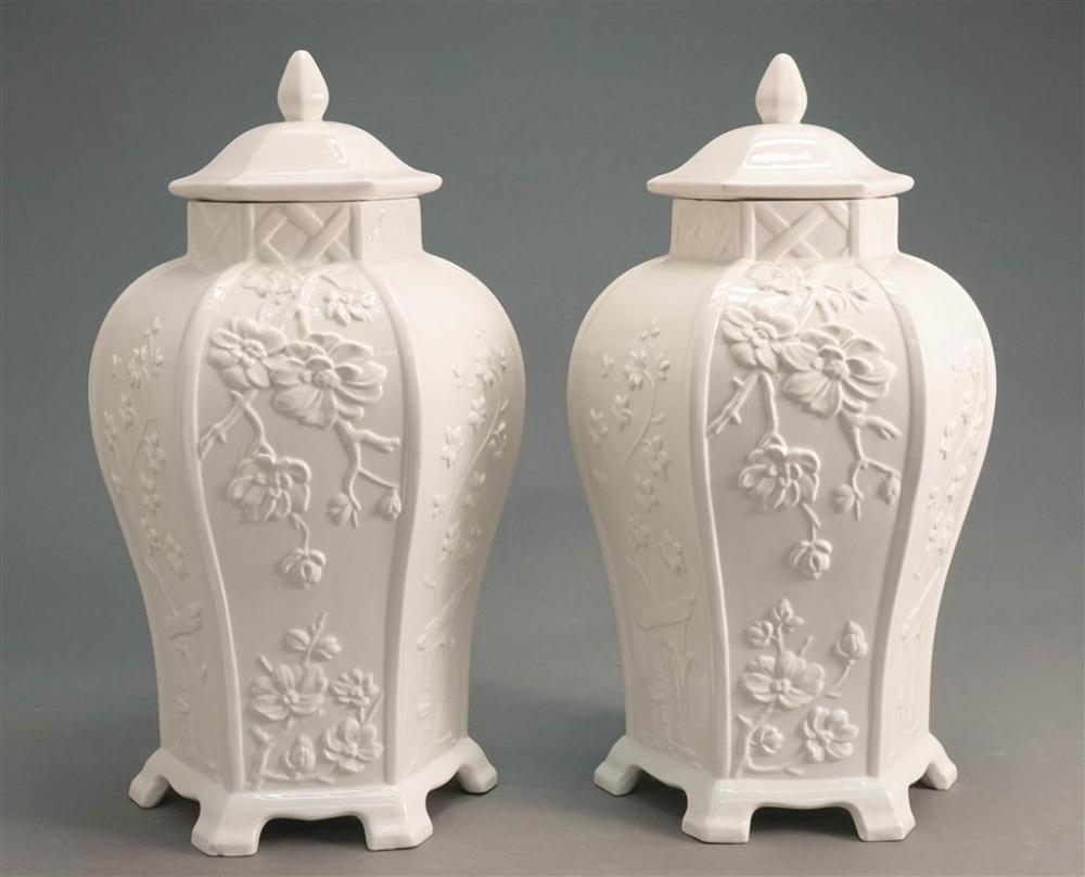 PAIR OF ITALIAN 'BLANC DE CHINE'