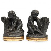 PAIR OF ITALIAN BORGHESE BLACK