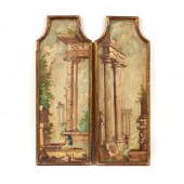 PAIR OF ITALIAN CAPRICCIO ARCH