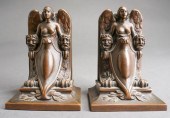 PAIR OF ITALIAN CARVED ALABAST