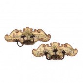 PAIR OF ITALIAN CARVED AND PAI
