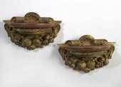 Pair of Italian Carved Giltwoo