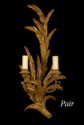Pair of Italian Carved Giltwoo